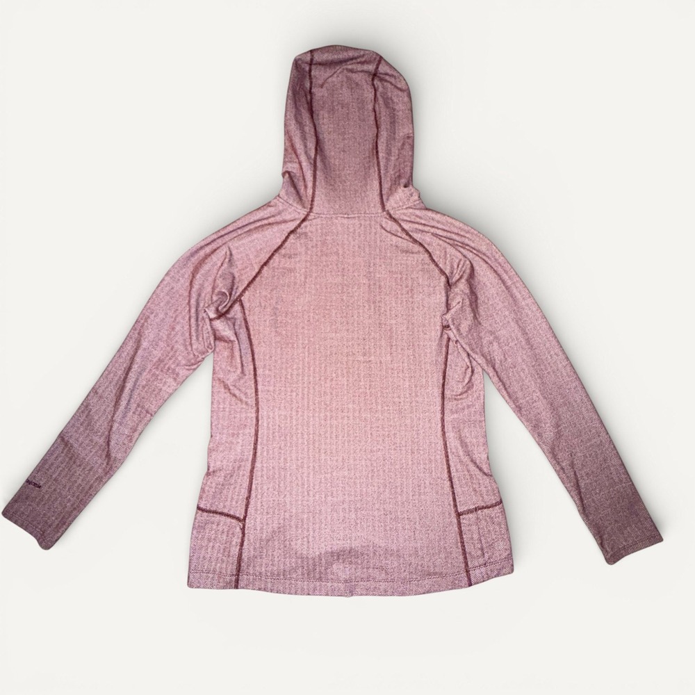 Patagonia Women's Large Base Layer Active Hoodie Herringbone Gorpcore Thumbholes - Picture 6 of 16